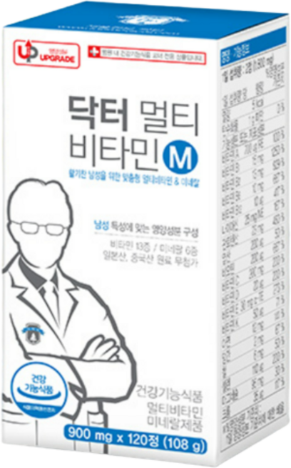 닥터 멀티비타민M 미네랄 남성 남자, 1개, 120정