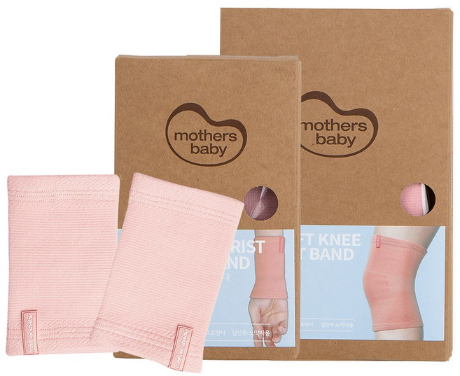 마더스베이비 에어로 소프트 손목 보호대 일반형 2p + 무릎 보호대 2p 세트