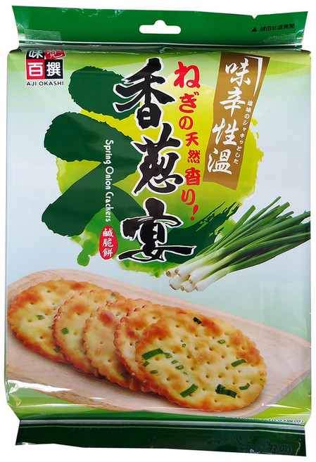 AJI OKASHI 香蔥宴鹹脆餅 310公克, 1個, 310g