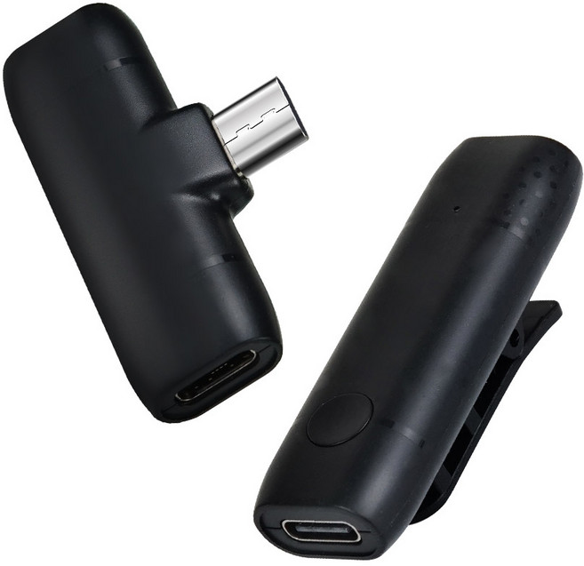 라이브방송 무선 핀마이크 클립형 충전식 USB C타입 녹음 넥 송수신세트 유튜브 유튜버 핸드폰 강사 강의용