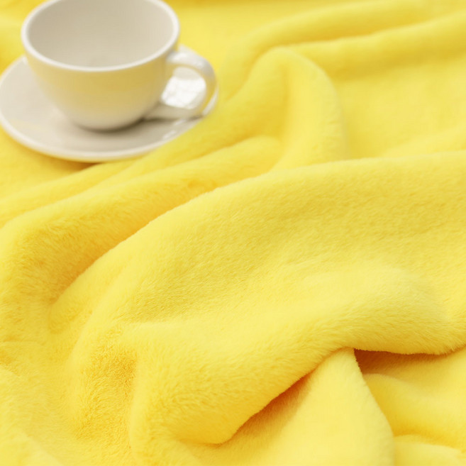 벨보아 10mm 털원단 키링 인형만들기 포토카드 극세사 책상덮개 벨보아 열풍원단 22컬러 바느질감, 16 옐로우, 1개