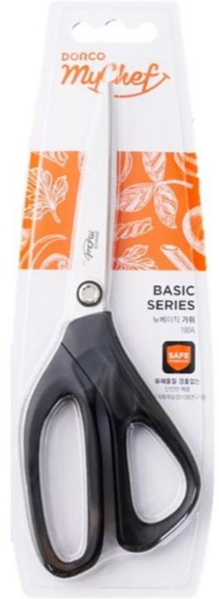 도루코 마이셰프 베이직 가위 103A, 블랙, 1개