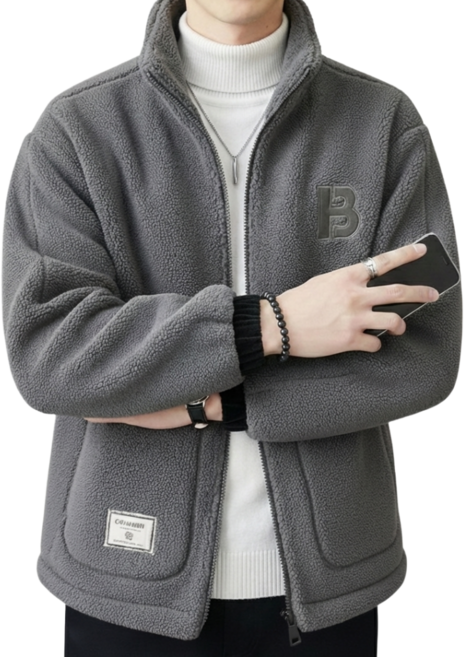 커넥트홈 양털 후리스 뽀글이 집업 플리스 자켓