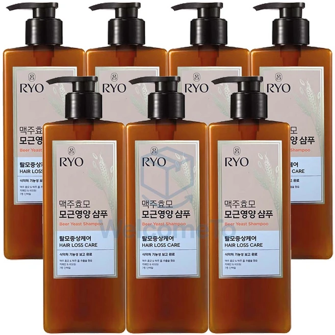 려 맥주효모 모근영양 샴푸 아로마틱 플로럴 부케향, 600ml, 7개 - 쿠팡