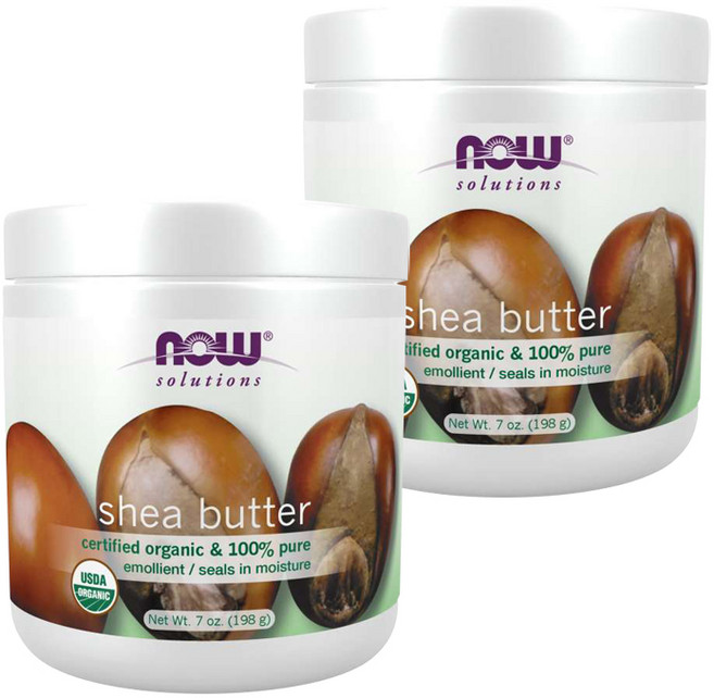 Now Foods 100% 시어 버터, 207ml, 2개