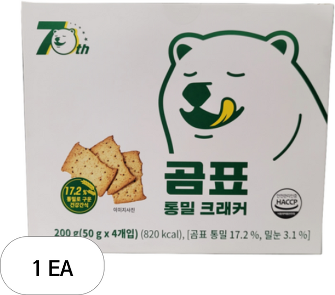 곰표 통밀 크래커 4p, 1개, 200g