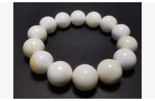 《泓潤》天然硨磲 16mm 金絲硨磲 手珠, 1個