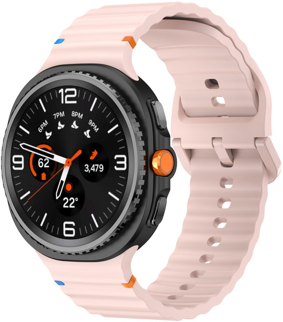 갤럭시워치 8 호환 실리콘 스포츠 밴드 컬러풀한, 핑크