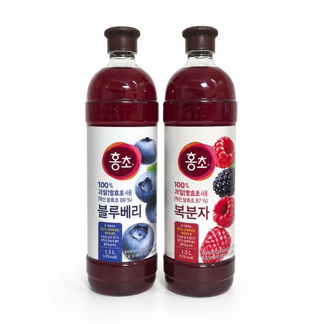 청정원 홍초 복분자+ 블루베리, 1개, 1.5L