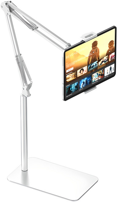 신지모루 자바라 스탠드 휴대폰 태블릿 거치대 140cm, 화이트, 1개, S600100008