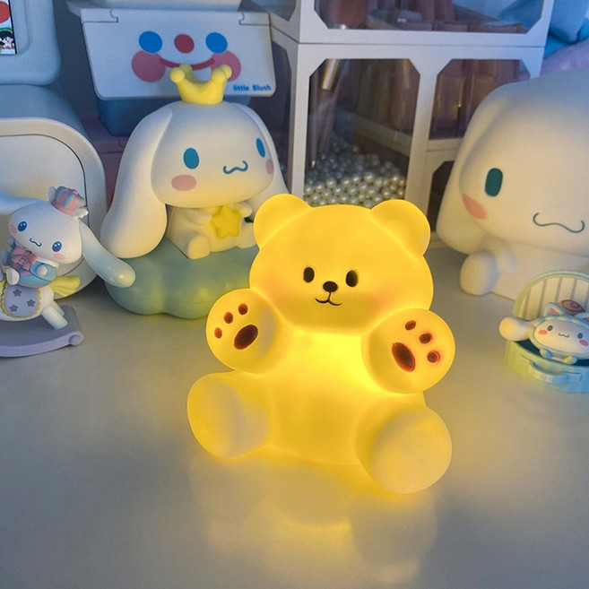萌寵造型床頭燈 柔光護眼伴睡燈, 【小熊夜燈】