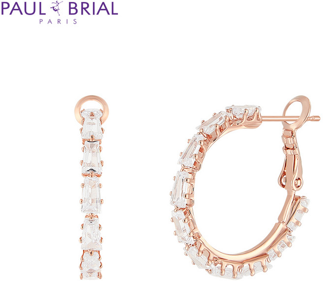 폴브리알 PKBE0134 (PG) 바게트 후프링 귀걸이