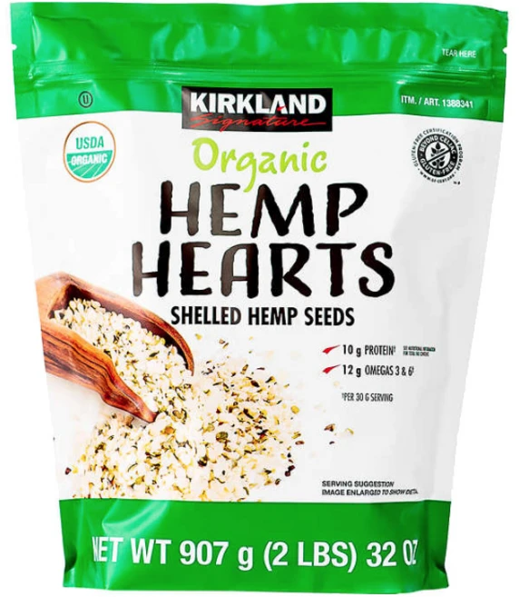 커클랜드 유기농 슈퍼푸드 햄프씨드 907g, 1개 - 쿠팡