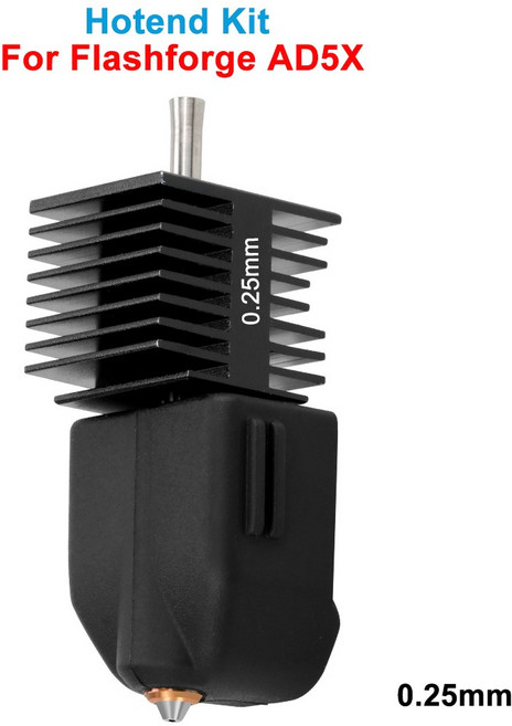 FLA ORGE AD5X 25 핫엔드 업그레이드된 액세서리용 키트 프린터 3D 8MM용, 1 set, 0.25mm hotend