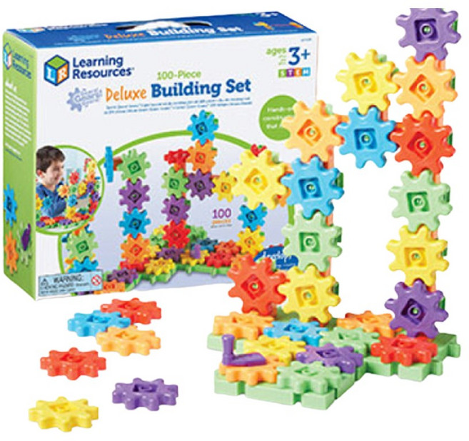 [과학쌤이오] STEAM 감각 발달 기어블록 기본세트100p, 1개