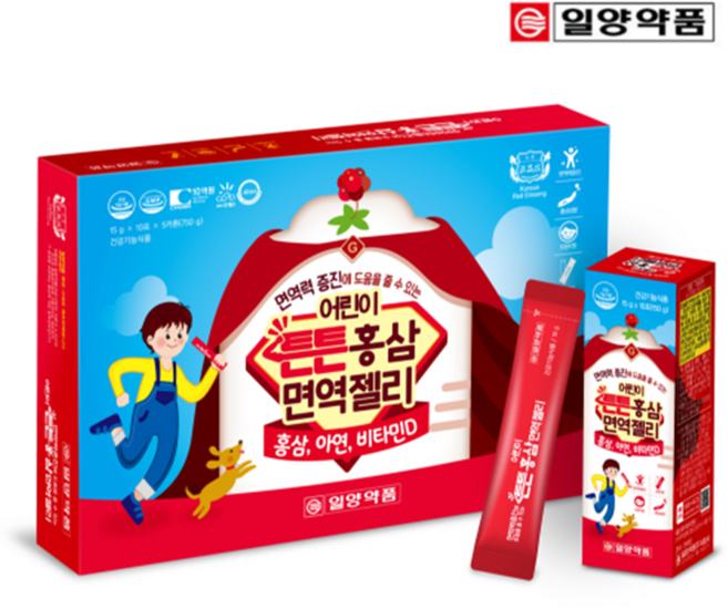 일양약품 어린이 튼튼홍삼 면역젤리, 1세트, 15g