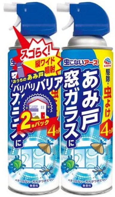 아스제약 벌레퇴치제 방충망 유리창 스프레이 2개