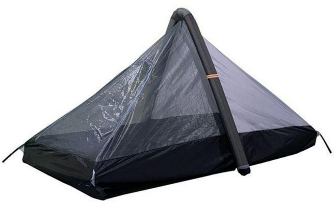 1인용 에어텐트 1인 텐트 야외 캠핑 트레킹 등산 낚시 장비 용품 원병 텐, 그레이+오렌지+실린더