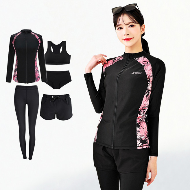 서프라이더 남녀 상하의 5종 풀세트 프린팅 집업 래쉬가드 빅사이즈 /SURFRIDER