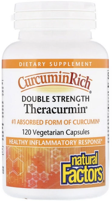 네추럴팩터스 커큐민 리치 더블 스트렝스 테라쿠민 베지테리안 캡슐, 120정, 1개 - 쿠팡