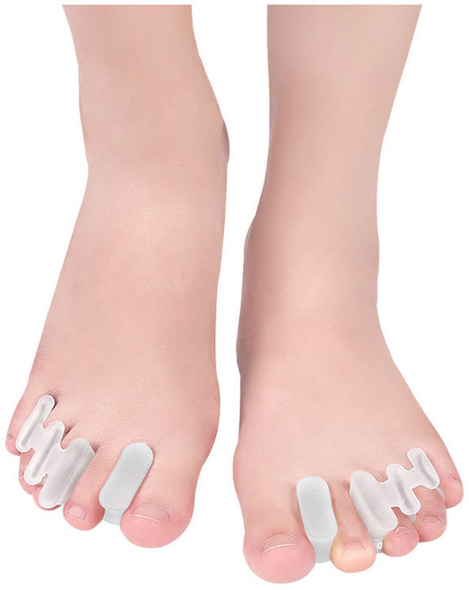 프리토 오픈형 실리콘 발가락링 양발 세트, 1세트