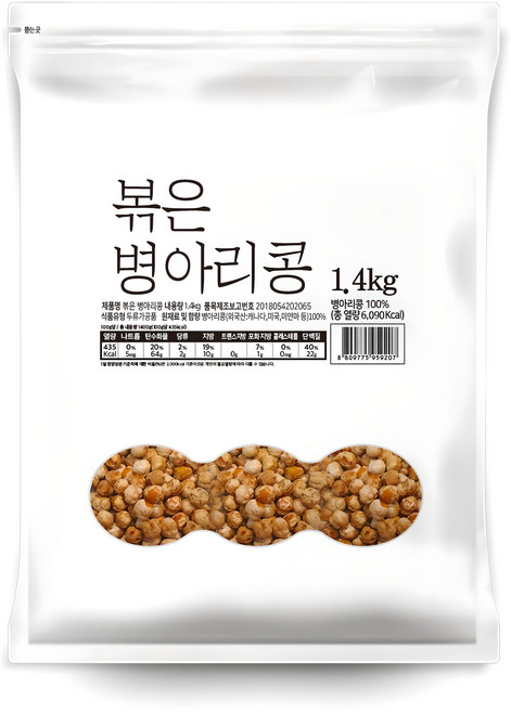 대구농산 볶은 병아리콩 봉, 1.4kg, 1개