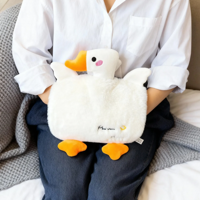 컬러인베리 따뜻한 보온주머니 찜질팩, 화이트