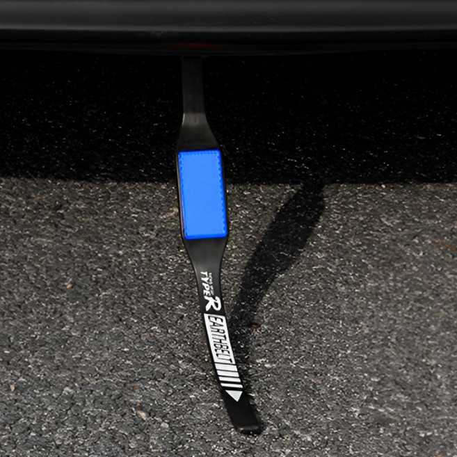 차량용 정전기 방지 벨트 머플러접지 자동차 스파크 정전기방지용품, 레드벨트 02389GA