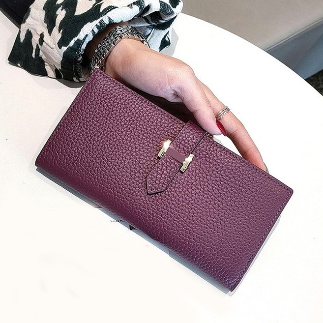 모니카캠벨 고급 소가죽 여성장지갑 슬림 지폐 카드 지퍼 동전수납 지갑 MW351