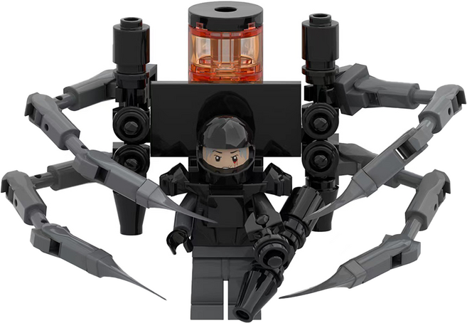 로앤제이 스키비디 토일렛 미니 블록 호환 블럭 업그레이드 타스맨 타카맨 타티맨, R3107-04 여성형 솔져 뮤턴트 토일렛, 1개