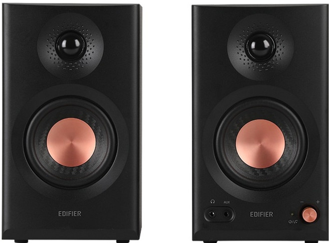 에디파이어 MR3 스튜디오 2.0 블루투스 모니터 스피커 글로벌버전 EU 유럽형 플러그 220V, 블랙