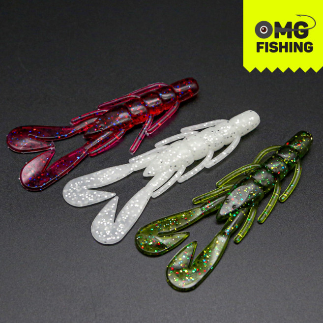 오마이갓피싱 스피드 크로우 3.6인치 크로우 웜 호그 웜 배스 국내생산 투톤컬러 추가, OC-1