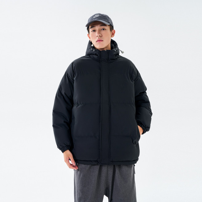 冬季新款情侶棉衣 日系潮牌石墨烯面包服 寬松立領短款外套