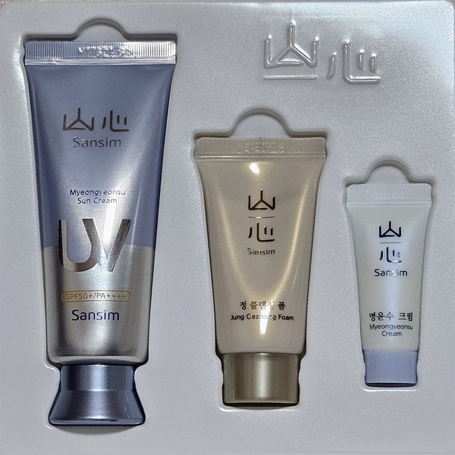 산심 명윤수 선크림70g(케이스X)+명윤수크림8ml+정클렌징폼31g기획, 1개, 70ml