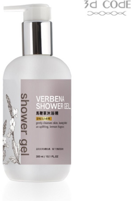 3d CODE Verbena Shower Gel 溫和沐浴露 300ml, 1個, 馬鞭草沐浴精