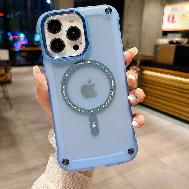 iPhone 15 Pro Max 磁吸手機殼 Magsafe 適用 防指紋 磨砂殼