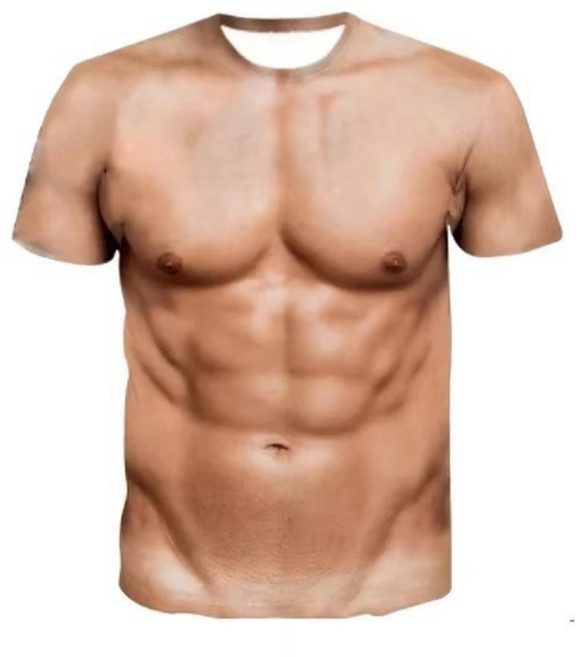 3D 근육맨 몸짱 티셔츠 파티 공연 머슬핏 SS910