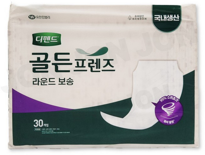 디펜드 골든프렌즈 안심 라운드 보송 속기저귀 180매, 180매입, 1개