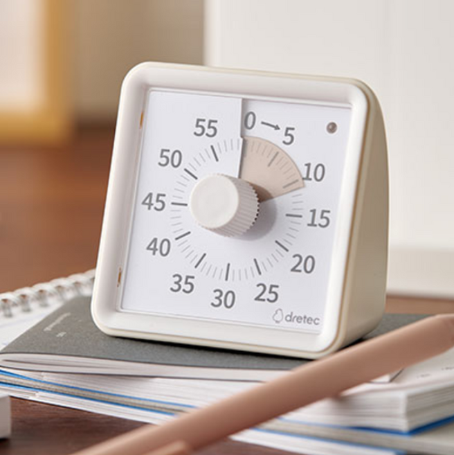 드레텍 구글타이머 타임타이머, 1개, 아이보리