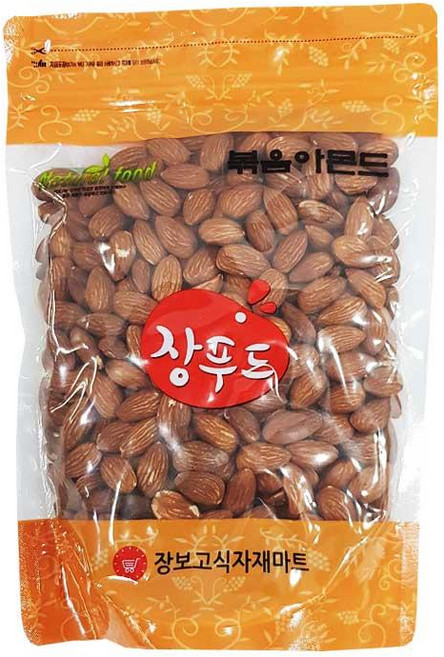 장푸드 볶음아몬드 무염, 500g, 1개