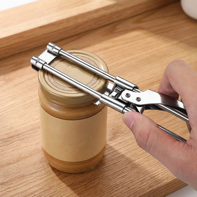 득공드 만능 스텐 길이조절 병 오프너, 1개, 실버