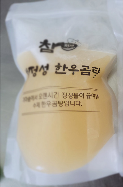참정성 한우 사골곰탕 1+1 2팩, 1개, 500g