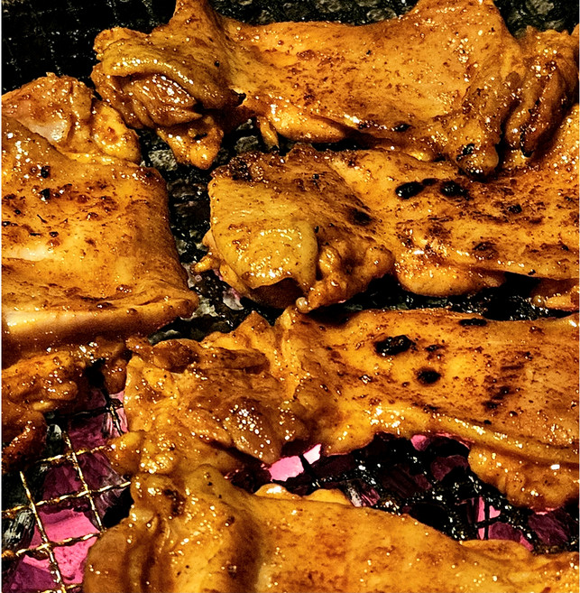 [치악산바베큐] 숯불 초벌 양념 닭갈비 캠핑 팬션 국내산 냉장 650g 1개