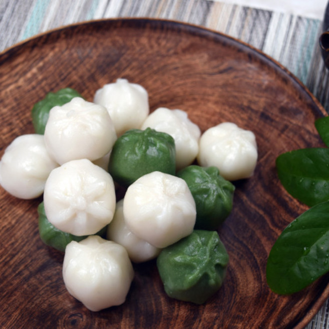 이든미 굳지않는 꿀떡 999g /2색 꿀떡 / 흰꿀떡 / 쑥꿀떡/개별포장 벌크포장 랜덤발송, 998g, 1개, 2색