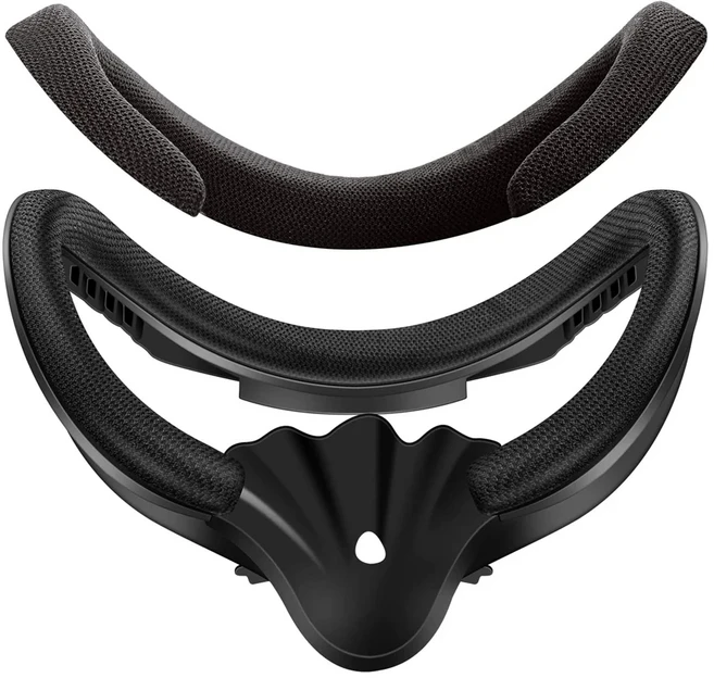 조정 가능한 크기 VR 얼굴 인터페이스 브래킷 Oculus Quest 2 용 폼 패드 액세서리, 01 Black, 1개