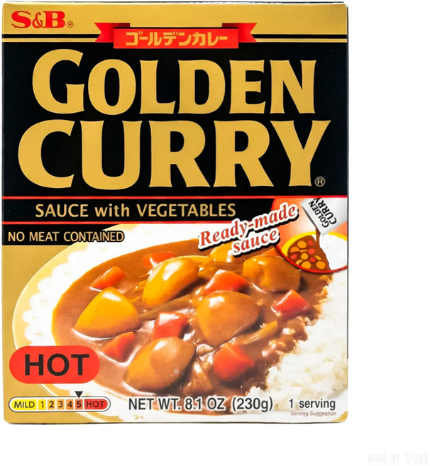 에스비 골든카레소스 위드 베지터블 매운맛, 230g, 1개