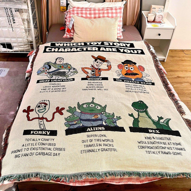 레트로 스타일 소파 담요 극세사 무릎 겨울 캠핑 입는 대형 양털 이불 인테리어 복고풍