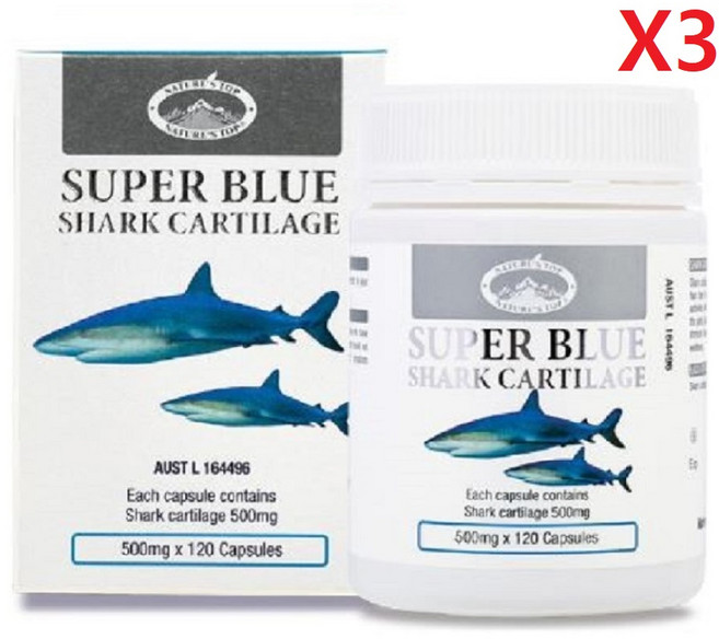 호주 네이쳐스탑 상어연골 500mg 120정-3개, 360개, 120정
