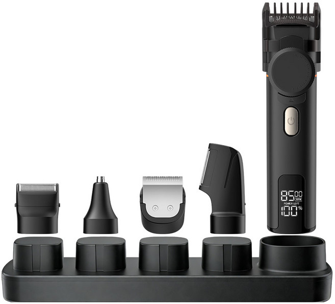 Purevia 올인원 전기 이발기 6in1 남자머리 바리깡 헤어 바디 수염 가정용 휴대용 방수 멀티 트리머, LK-888