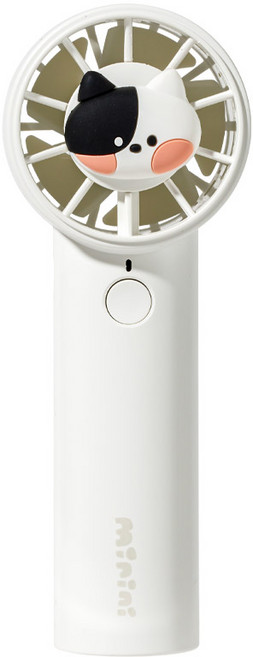 쿨린 라인프렌즈 미니니 휴대용 손 선풍기, 화이트